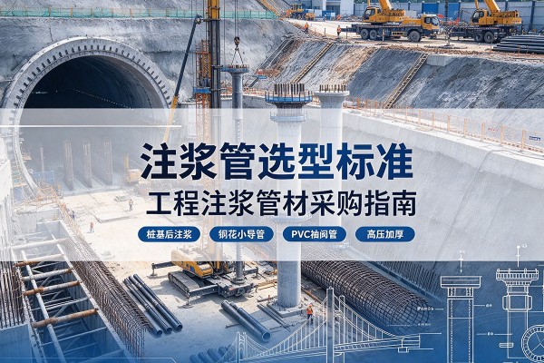 织金注浆管选型标准