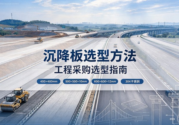 织金沉降板选择方法